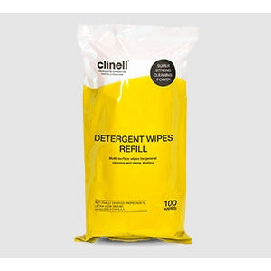 Clinell Detergent Wipes Tub of 110 Refill