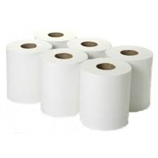 Centre Feed Roll - 1 Ply - White 300m x 6