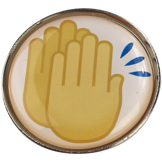 Clapping Pin Badge - 2.5cm