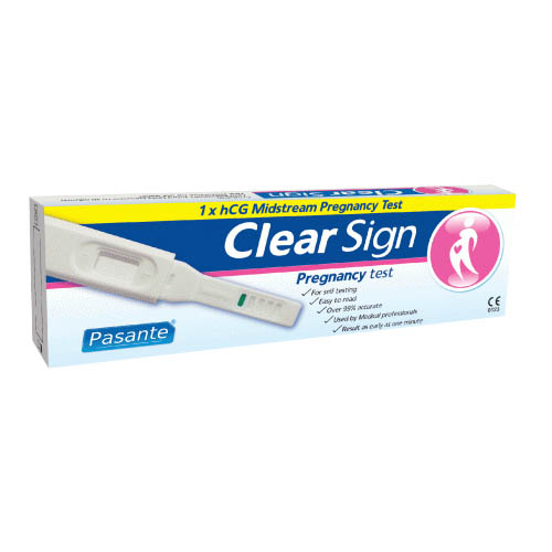 ClearSign Mid-Stream Single Pregnancy Test x 6 - Pasante