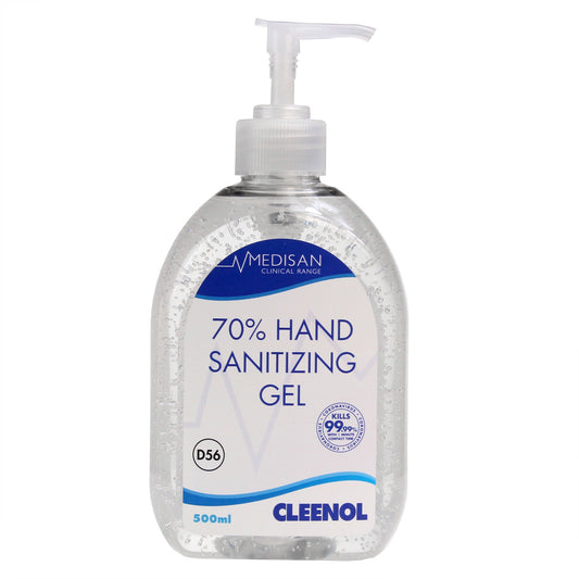 Medisan 70% Hand Sanitizing Gel - 500ml - Cleenol - Cleenol