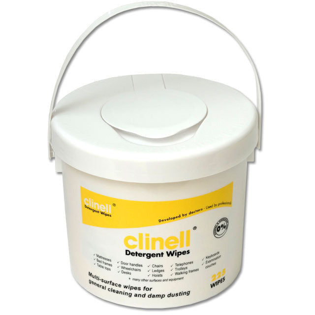 Clinell Detergent Surface Wipes x 225 REFILL -