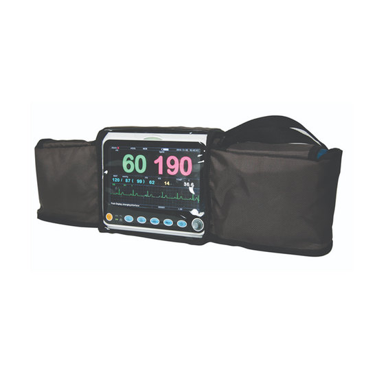 ProAct PC-3000 Patient Monitor(SpO2 Analog, PR, Resp Rate, NIBP, ECG, Temp) Ad sft sensor - ProAct