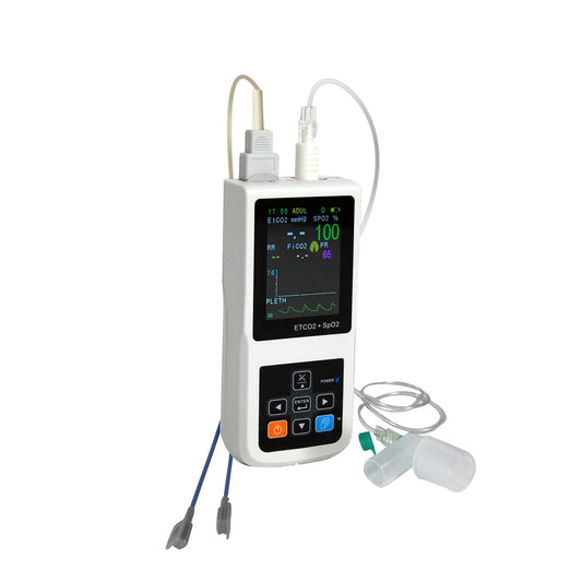 PC-900B Hand Held SideStream EtCO2 and Sp02 (Creative) Monitor with Adult Soft Sensor - ProAct