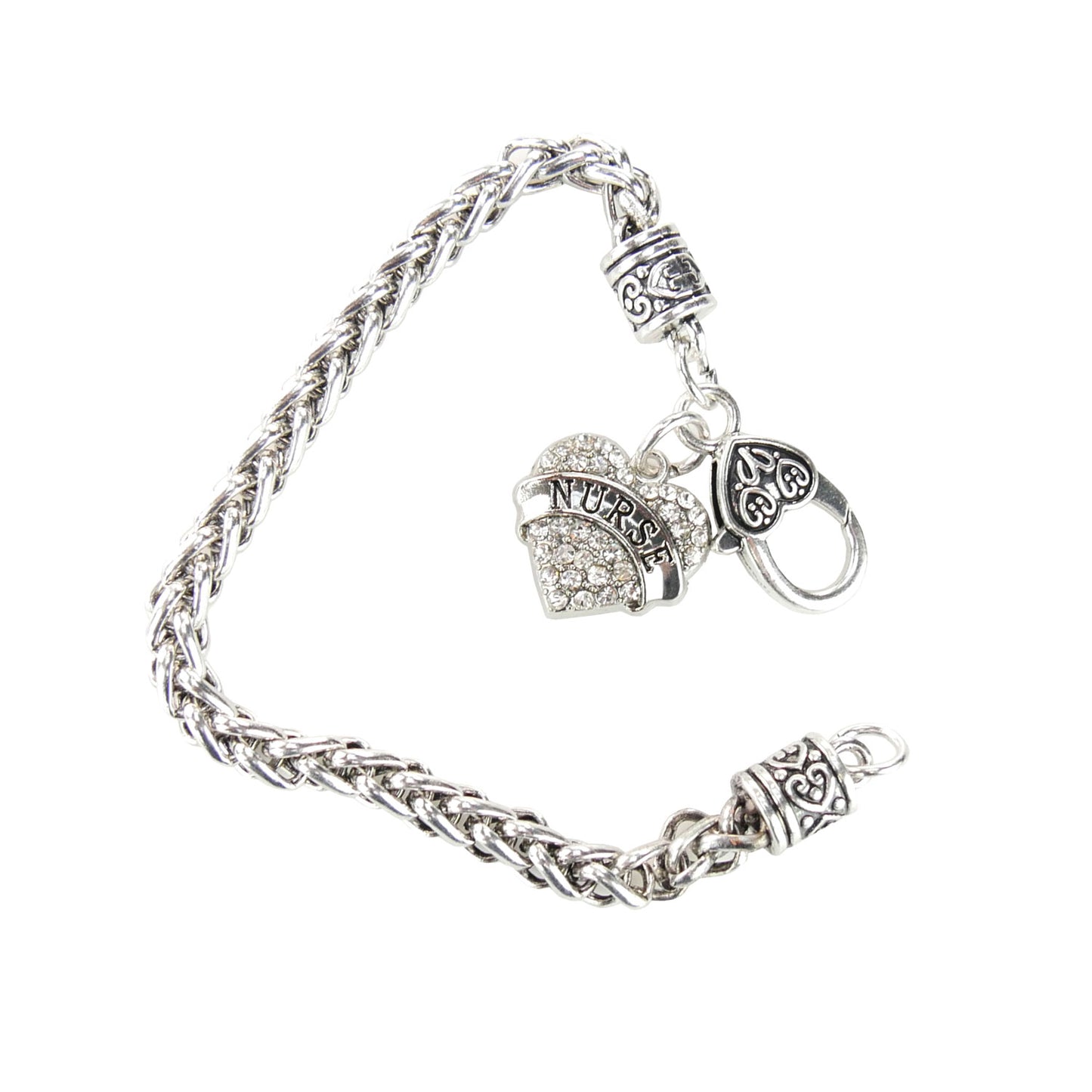 Silver Charm Bracelet with Nurse Charm - Discontinued