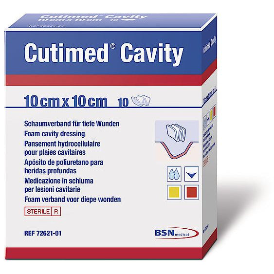 Cutimed Cavity Dressing 10cm x 10cm Pack of 10 - BSN