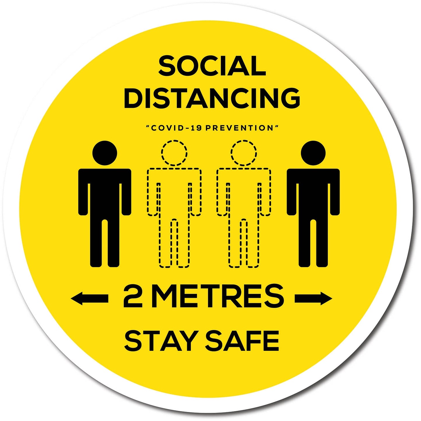 300mm Social Distancing Window Sticker - Medisigns