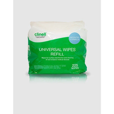 Clinell Universal Sanitising Wipes Per Bucket 225 Refill