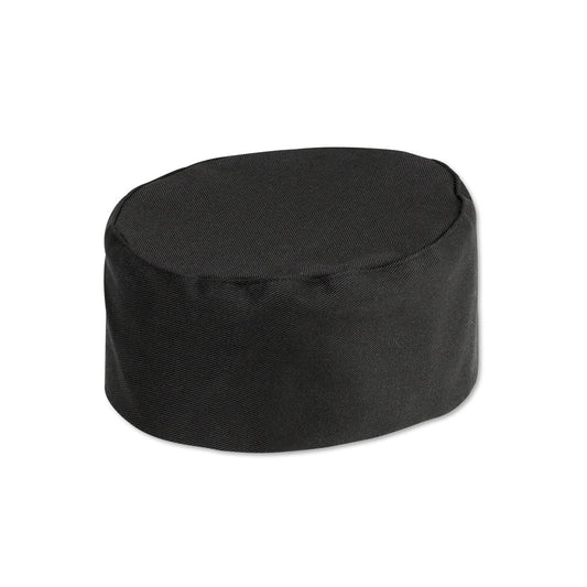 Satin Cotton Black Skull Cap -