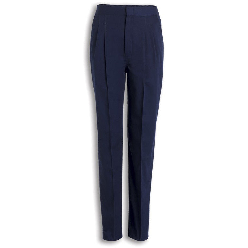 Women's Soft-Brushed Trousers - Navy Blue - Size 18 - Alexandra