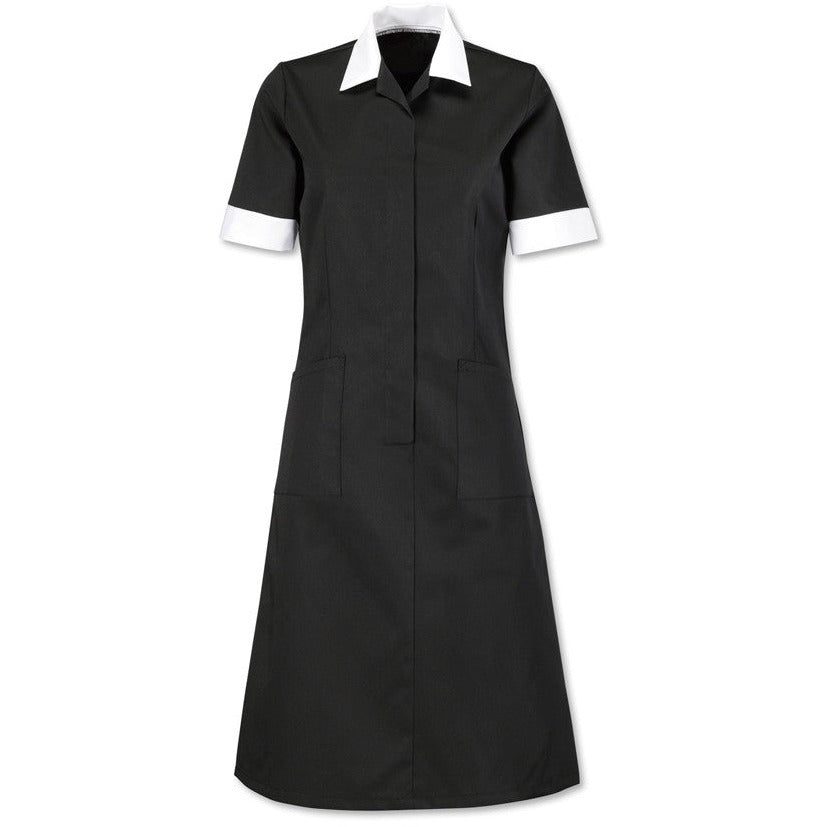 Open Neck Black Dress -