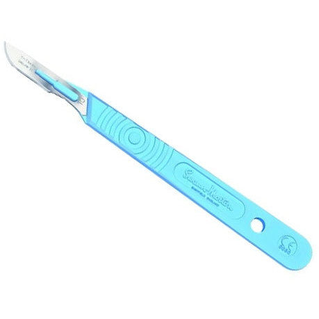 Sterile Disposable Scalpel No.21 Blade with Polystyrene Handle x 10