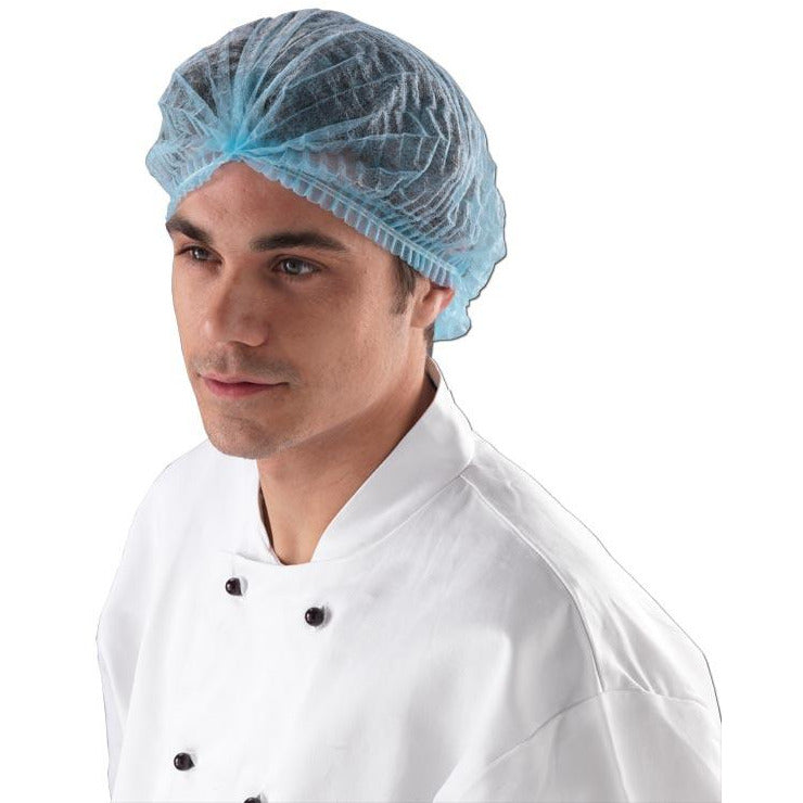 Pleated Mob Caps - BLUE - per Pack of 100 -