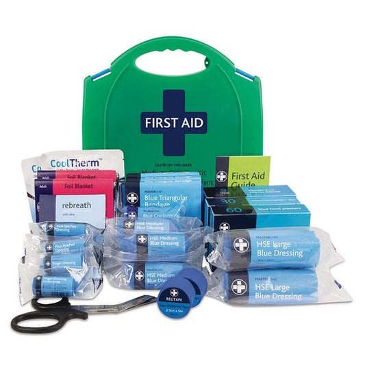 BS8599-1 Medium Catering First Aid Kit in Glow In The Dark Aura Box - Reliance
