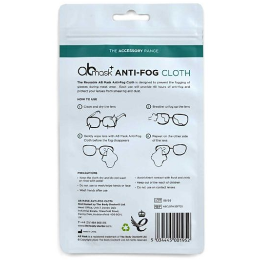 The Body Doctor AB MASK Anti-Fog Cloth - The Body Doctor