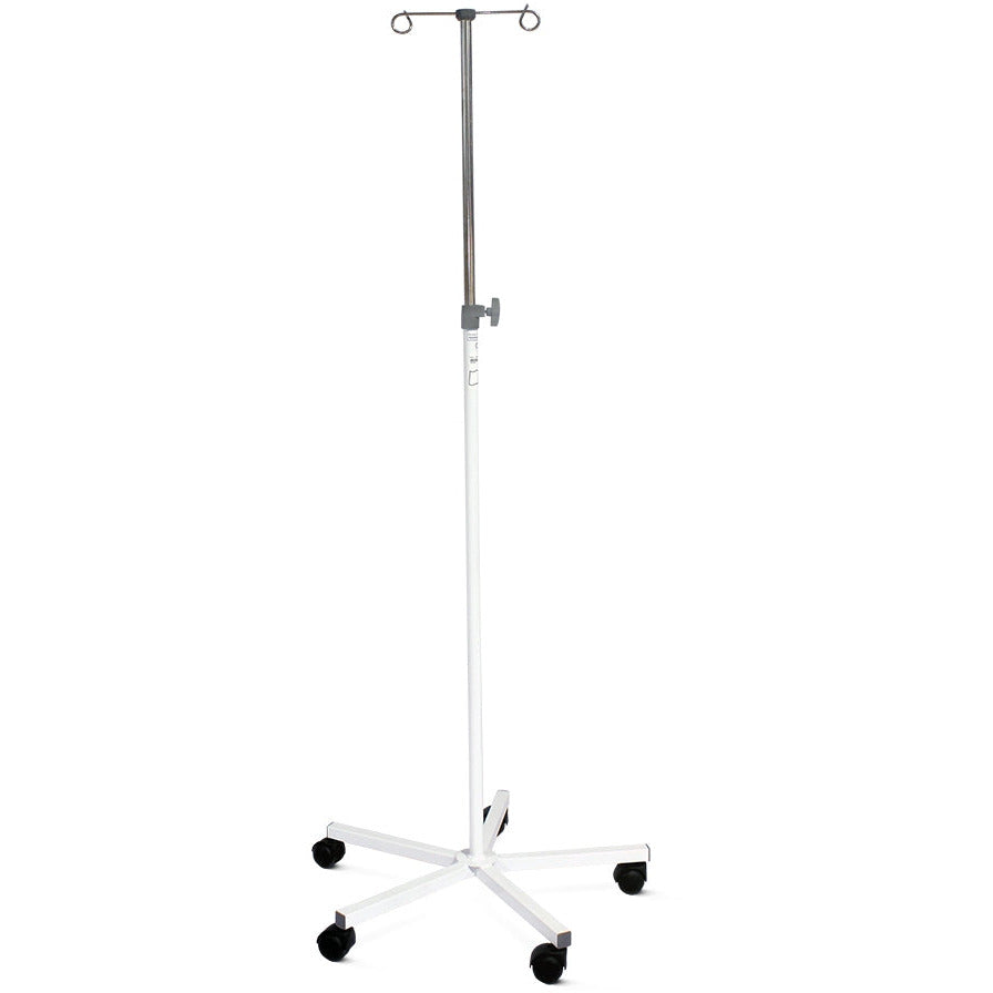 Mobile Infusion Stand - Mild Steel - 2 Hook - Bristol Maid