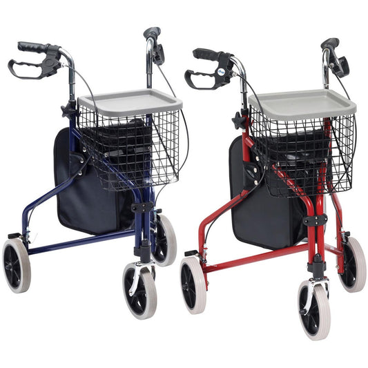 Flame Aluminium Triwalker With Bag -