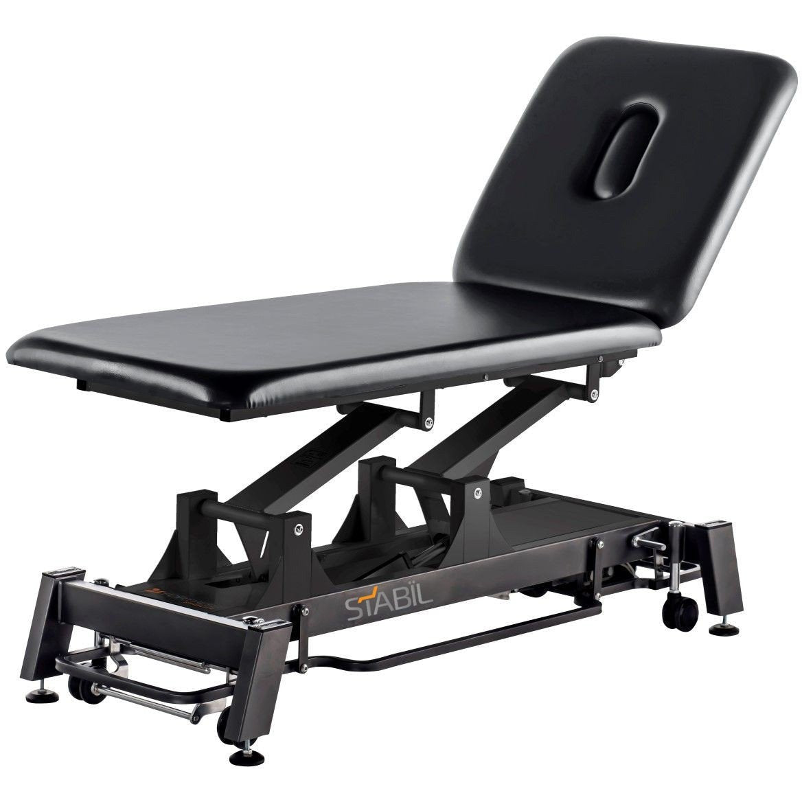 STABIL 2-Section Treatment Table / Black Frame / 360 Degree Operation - Stabil