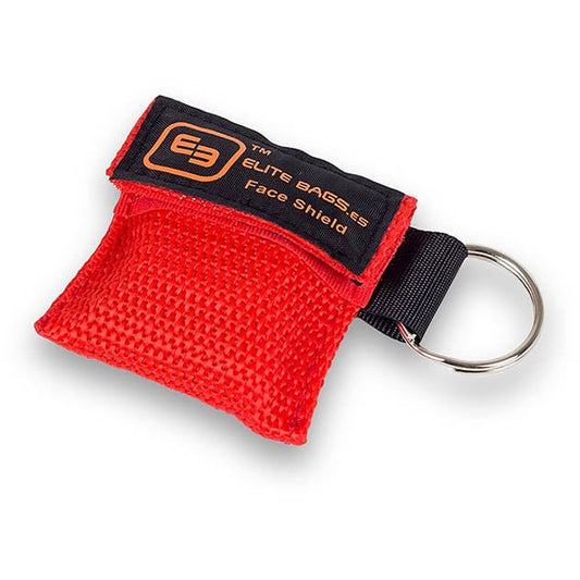 Key Ring CPR Mask Bag - Red