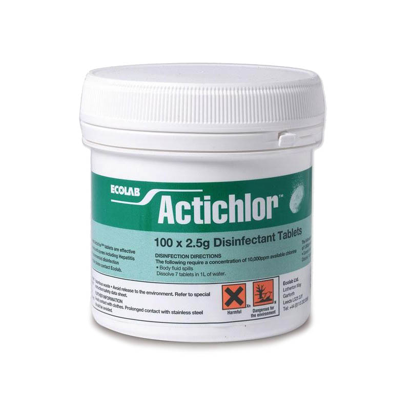 Actichlor Disinfectant Tablets 2.5g x 100 - Ecolab