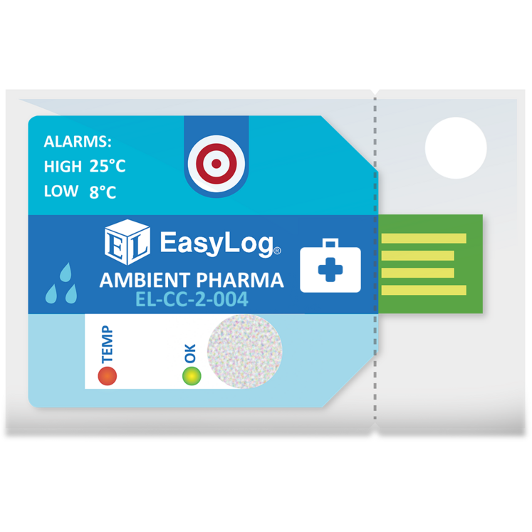 Single Use Ambient Pharmaceutical Temperature & Humidity Data Logger - Pack of 10 - EasyLog
