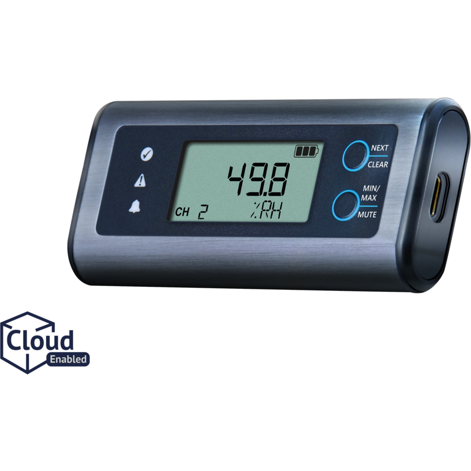High Accuracy Temperature & Humidity USB Data Logger, no software required - EasyLog