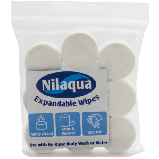 Nilaqua Expandable Wipes - Pack of 9 - Nilaqua