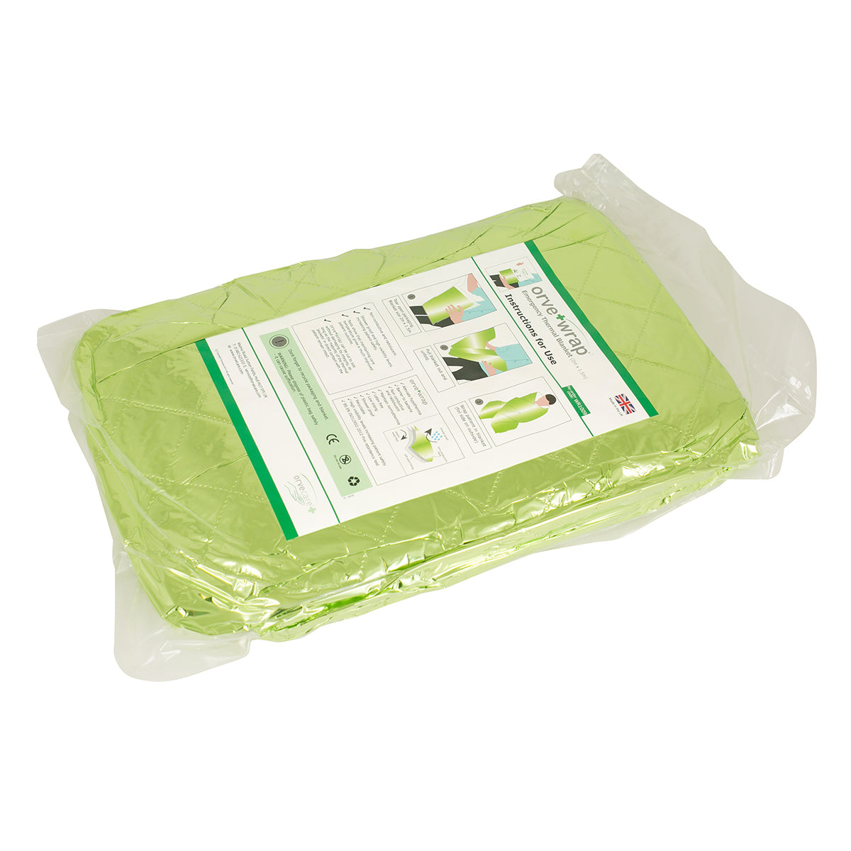 Orve + Wrap Thermal Warming Blanket - Green - 1.5m x 2m - St John