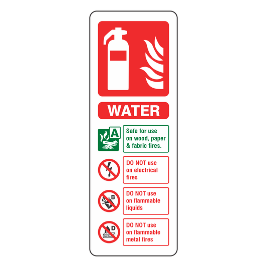 Fire Extinguisher Sign - Water