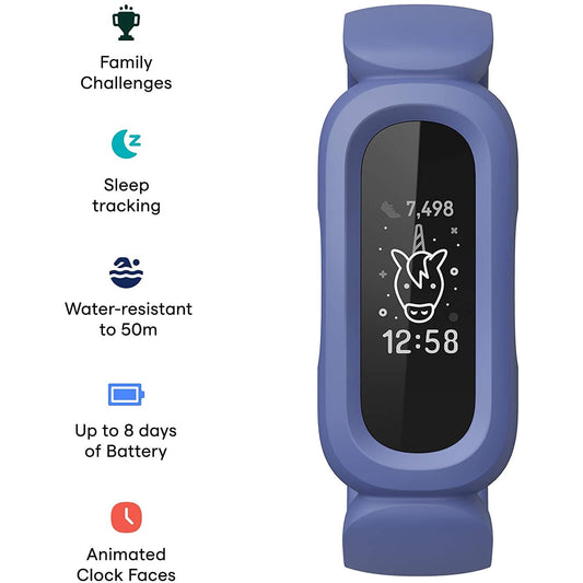 Fitbit Ace 3 for Kids - Cosmic Blue/Astro Green - Fitbit