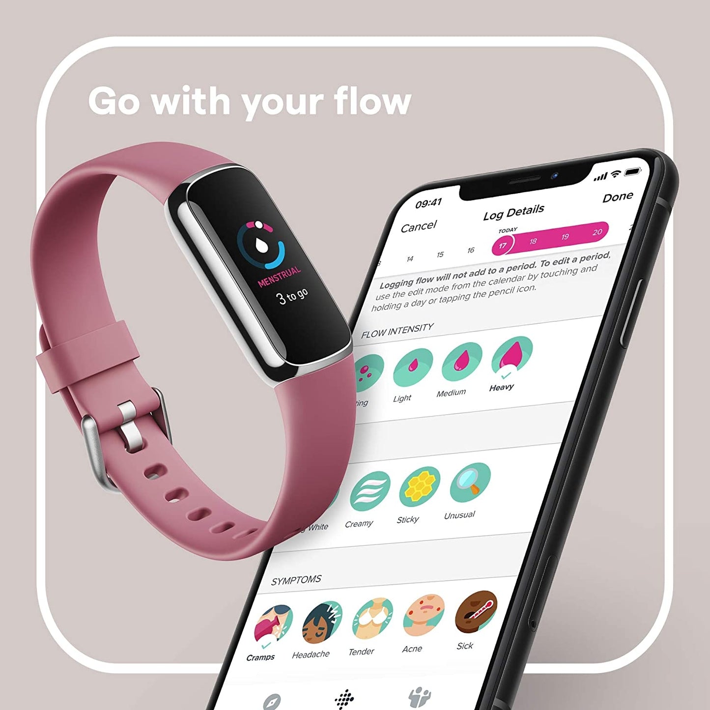 Fitbit Luxe - Orchid/Platinum - Fitbit