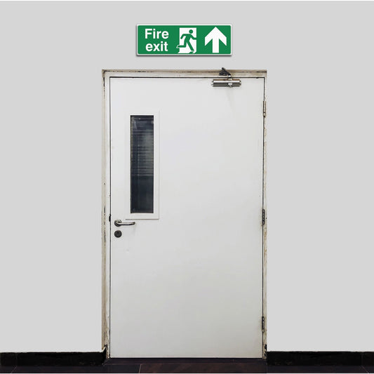 Fire Exit Sign - Arrow Up - Medisigns