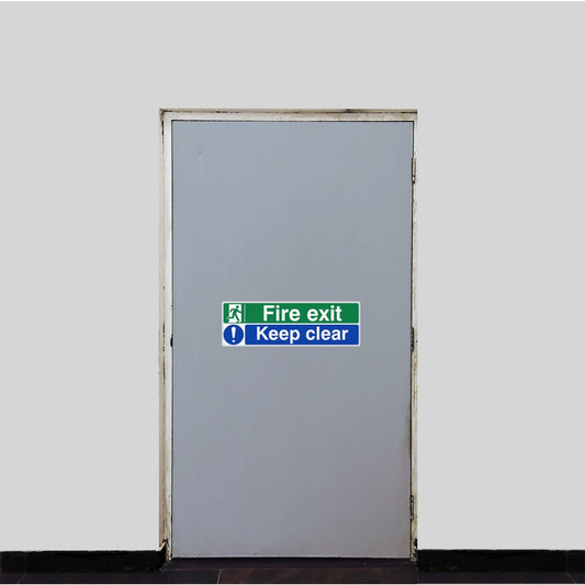 Fire Exit Sign - Keep Clear - Medisigns