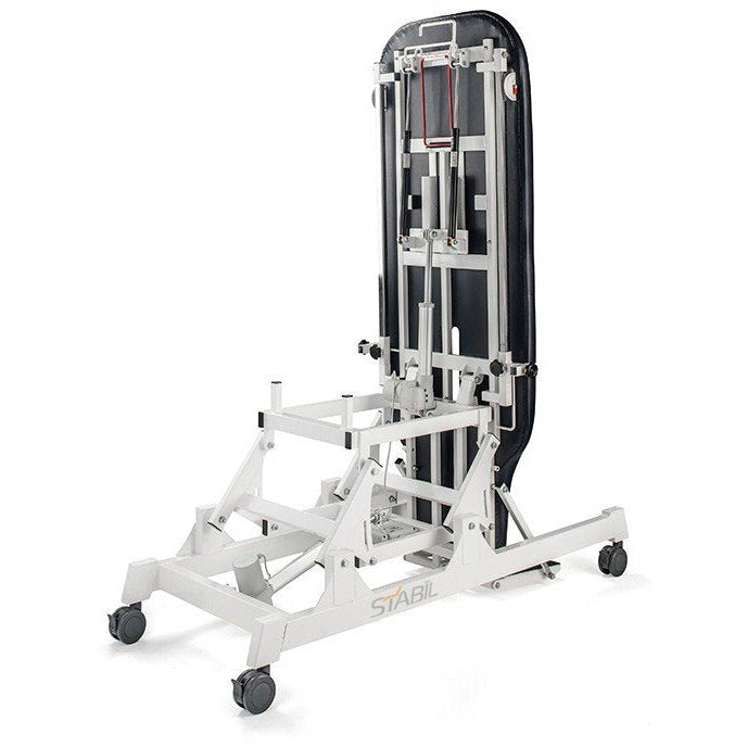 STABIL Altitude Electric Tilt-Table / White Frame / Blue Upholstery - Stabil