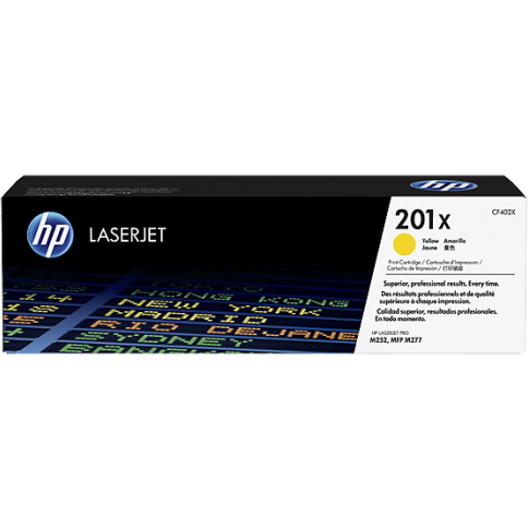 HP CF402X Yellow High Yield Toner also for HP 201X - Compatible - Remanufactured
