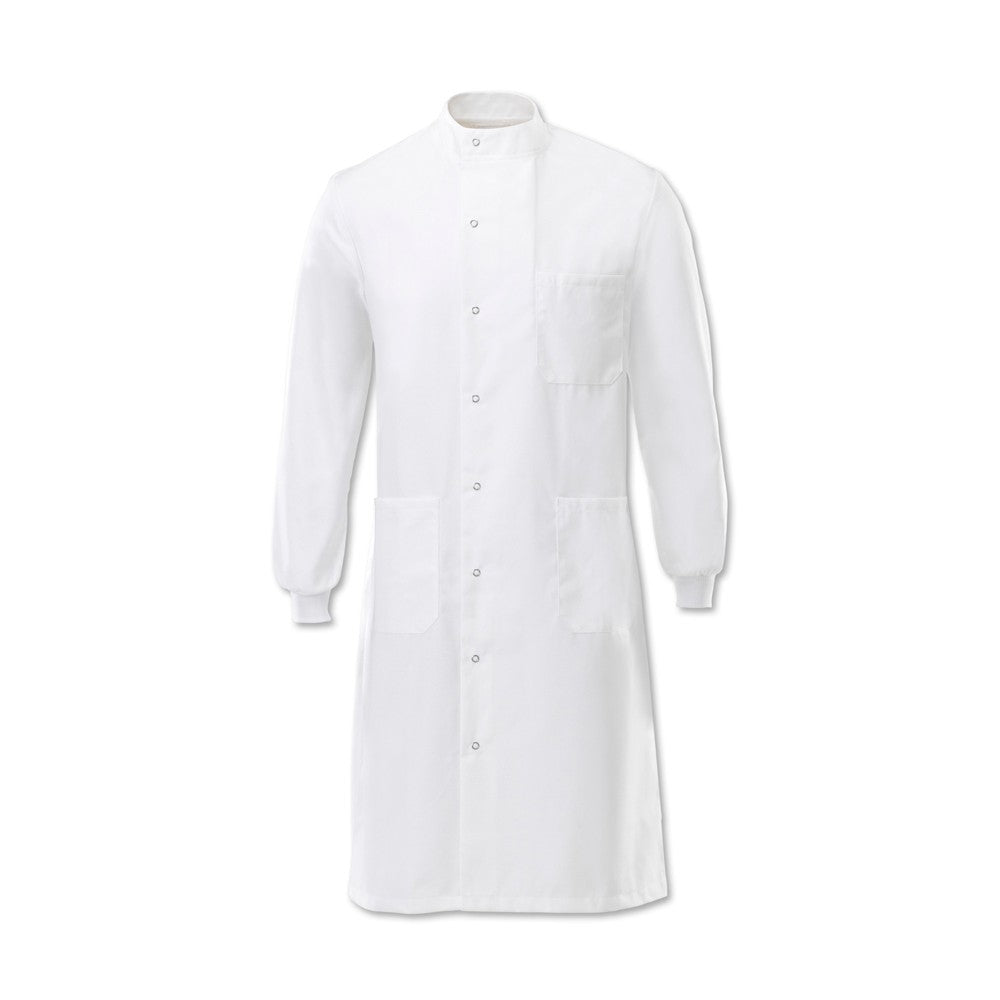 Unisex "Howie" Asymmetrical Stud Front Laboratory Lab Coat -