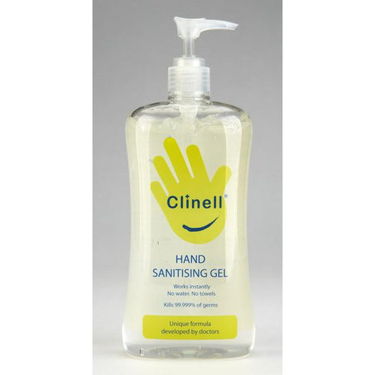 Clinell Instant Hand Sanitiser 500ml with Pump Case of 12