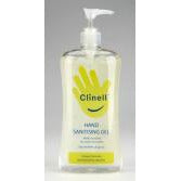 Clinell Instant Hand Sanitiser 500ml with Pump Case of 12