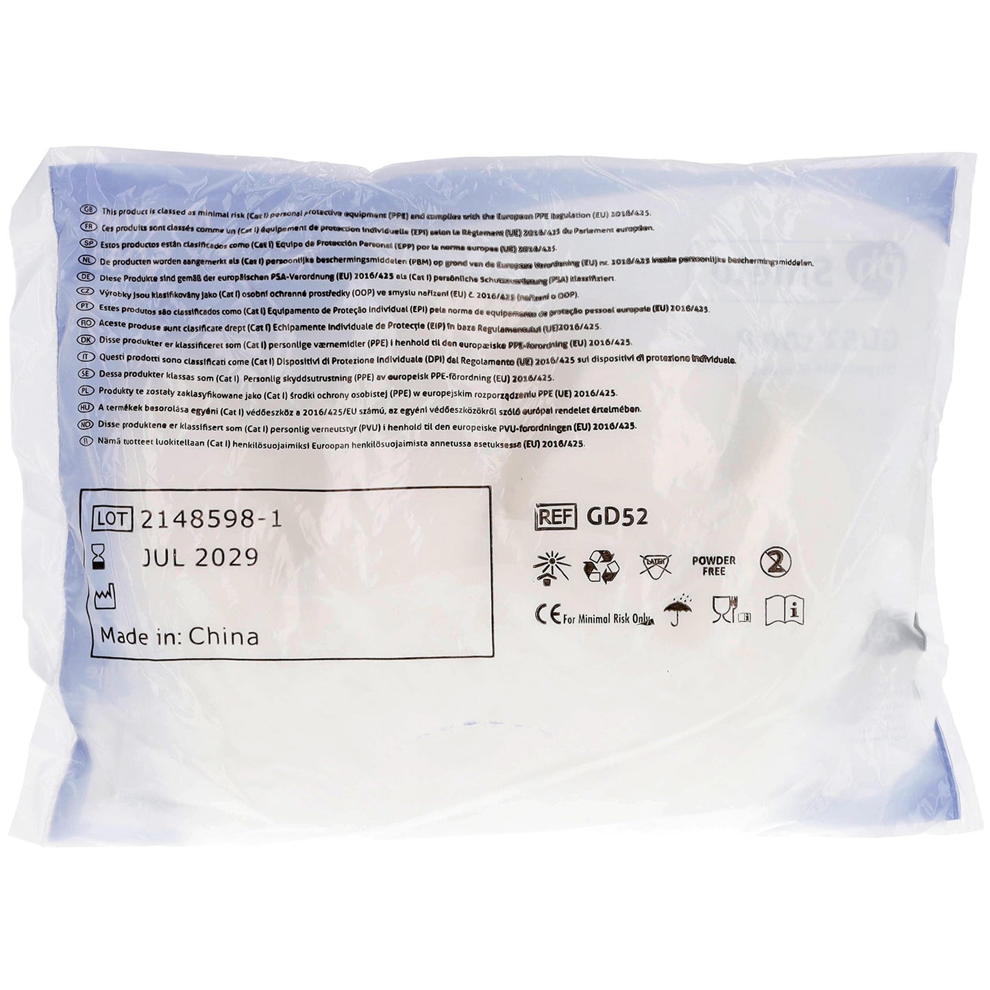 Polythene Disposable Gloves - Medium x 100 -