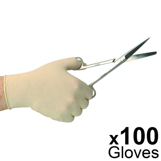 Bodyguards Latex Powder Free Gloves Extra Small per Pack of 100 - Polyco