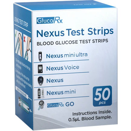 Glucorx Nexus Strips - 50 Strips