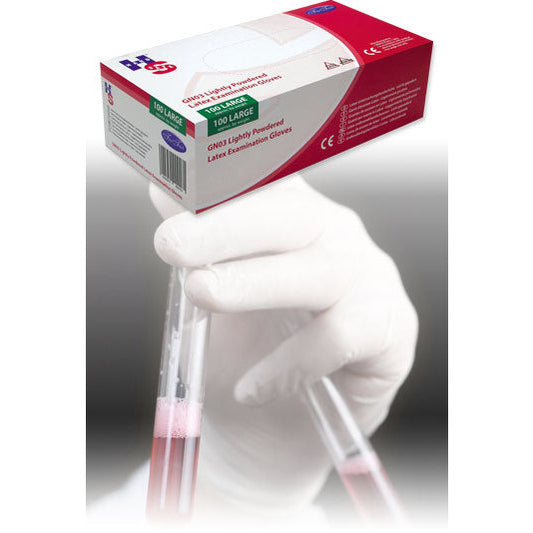 Latex Powdered Gloves - Small x 100 -