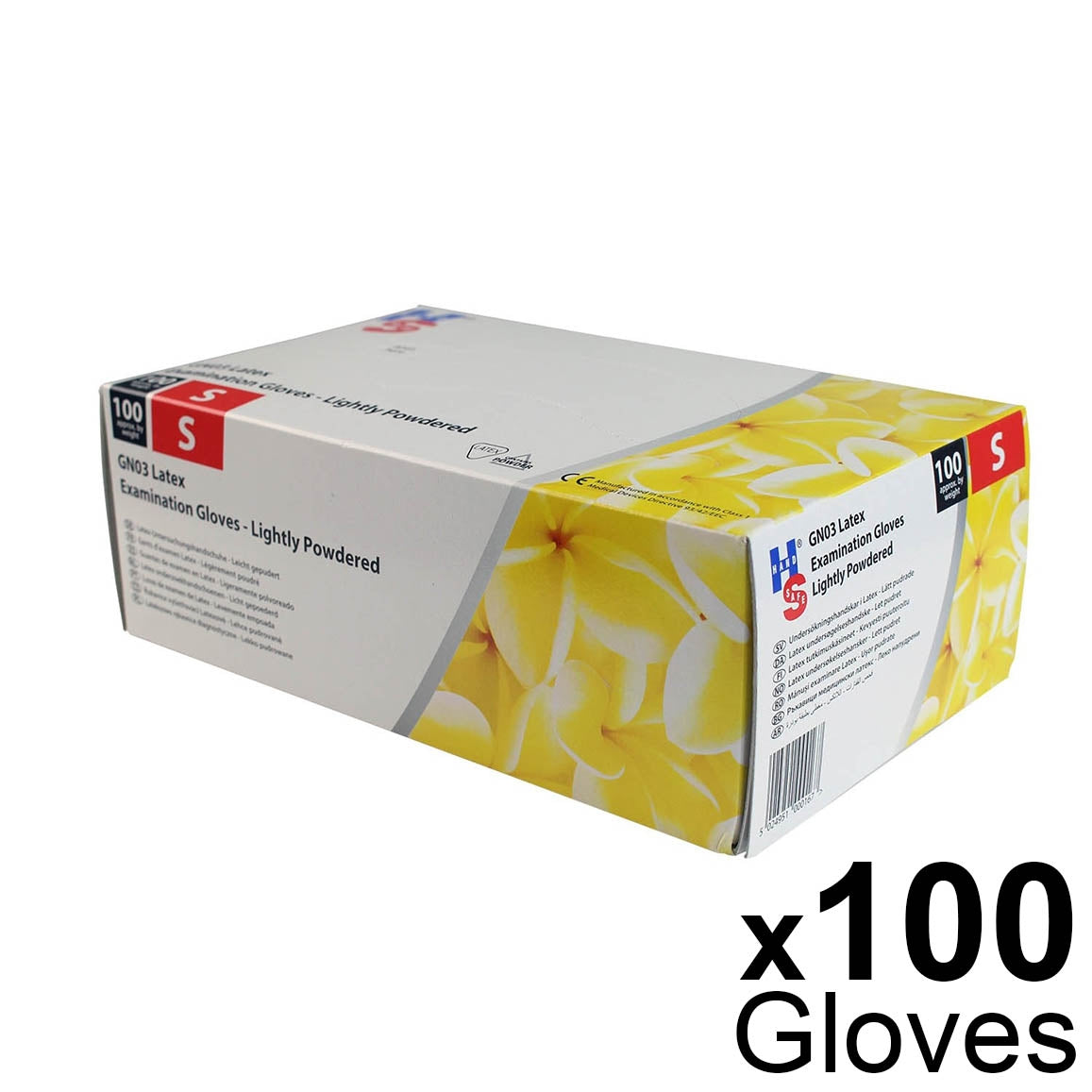 Latex Powdered Gloves - Small x 100 -