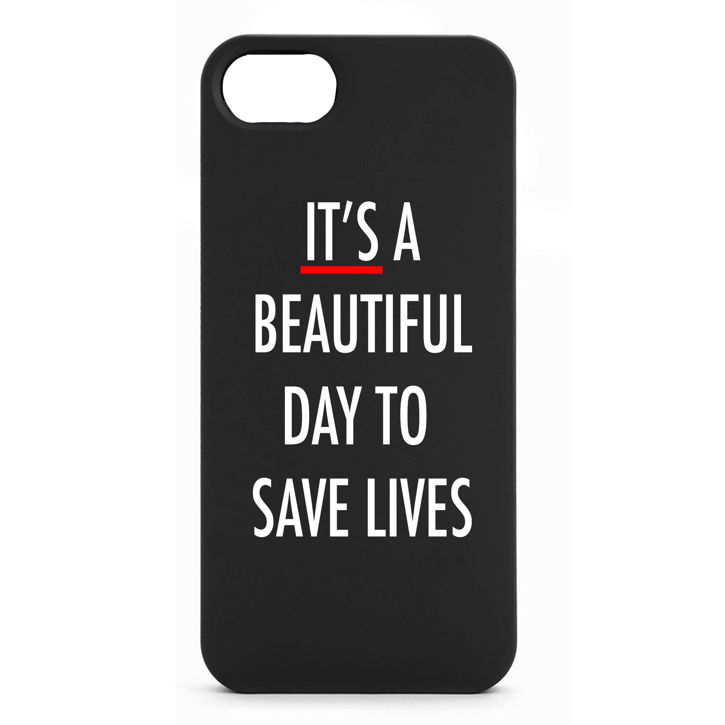 'It's a Beautiful Day' Phone Case - iPhone 5 & 5s - Black - Medinc