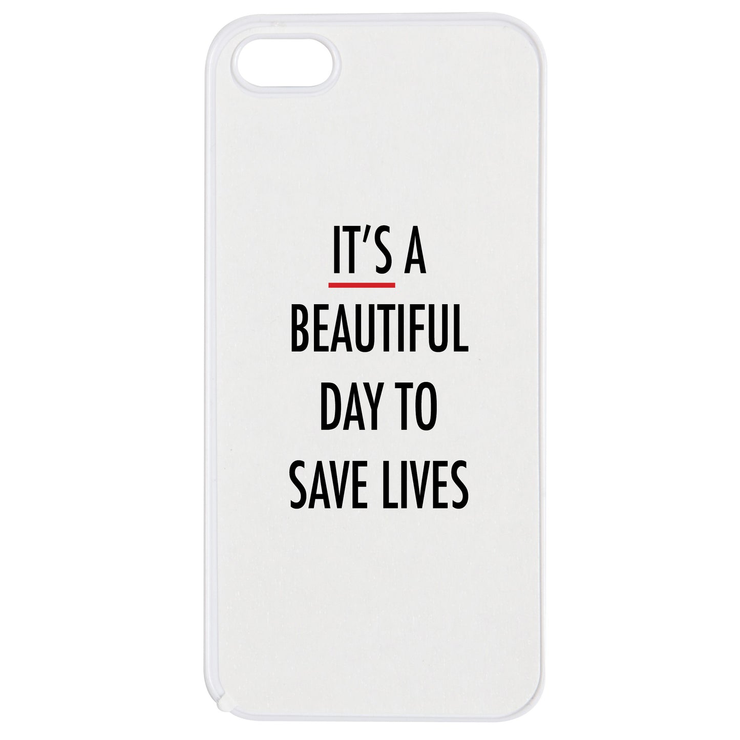 'It's a Beautiful Day' Phone Case - iPhone 5 & 5s - White - Medinc