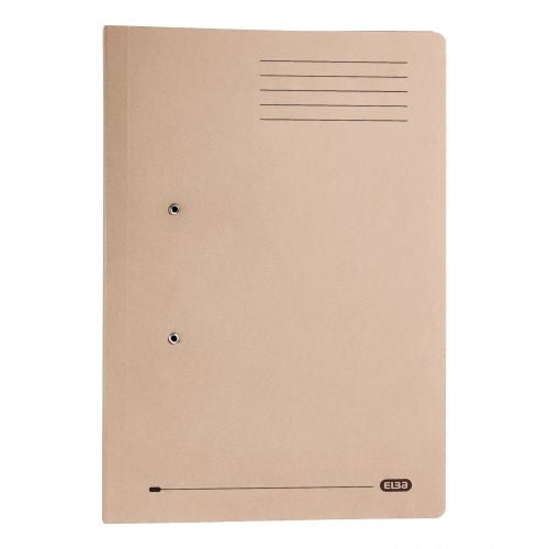 Elba Stratford Spring Pocket File 320gsm Foolscap Buff (Pack of 25) 100090145 - Elba