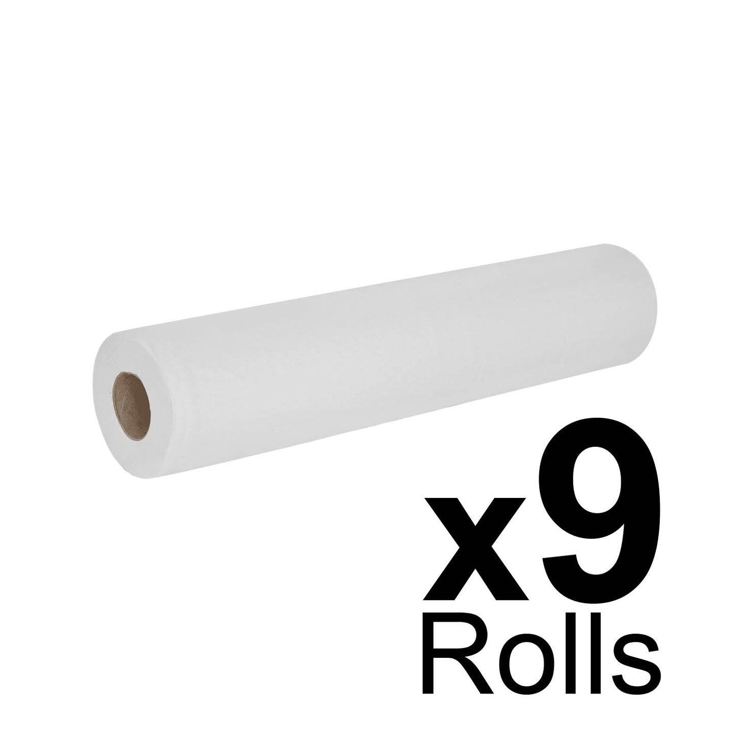 Essentials White Couch Roll 20" - 2ply - 40m x 500mm - Case of 9 - Northwood