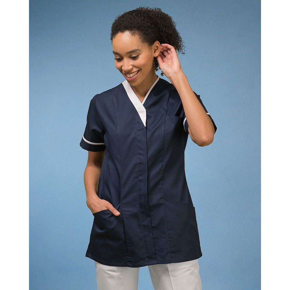 Ladies V-Neck Zip Fasten Tunic -