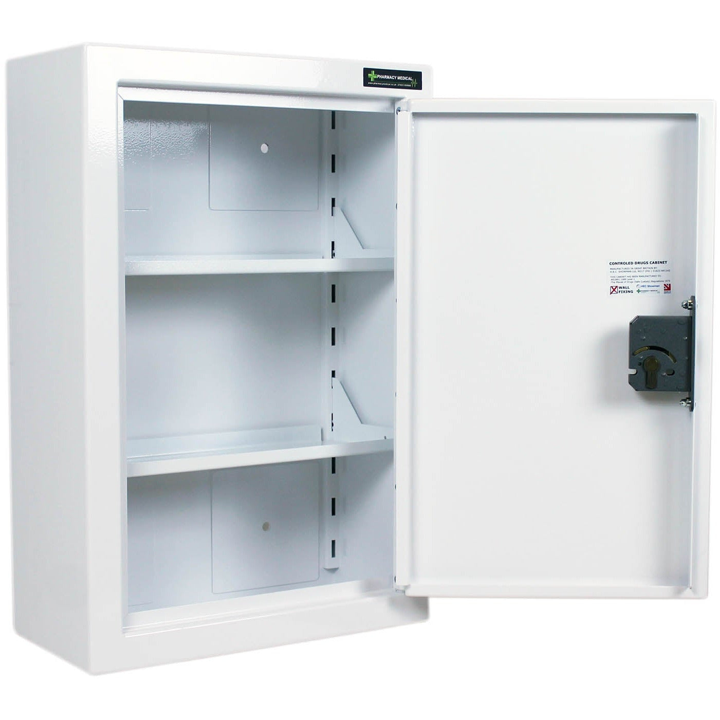Controlled Drugs Cabinet 600 X 400 X 200mm | 2 Shelves (Adjustable) | R/H Hinge