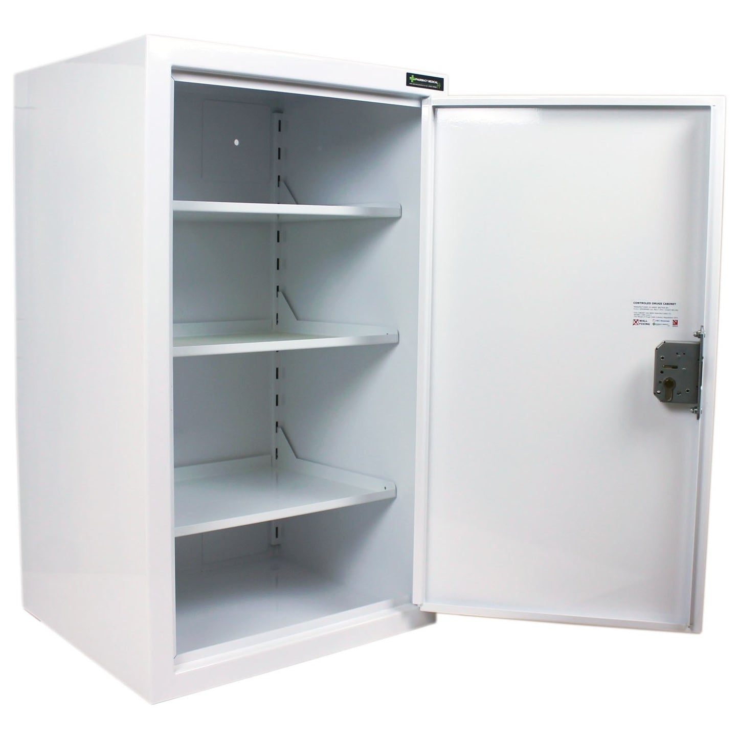 Controlled Drugs Cabinet 850 X 500 X 450mm | 3 Shelves (Adjustable) | L/H Hinge / Warning Light - HEC Cabinets